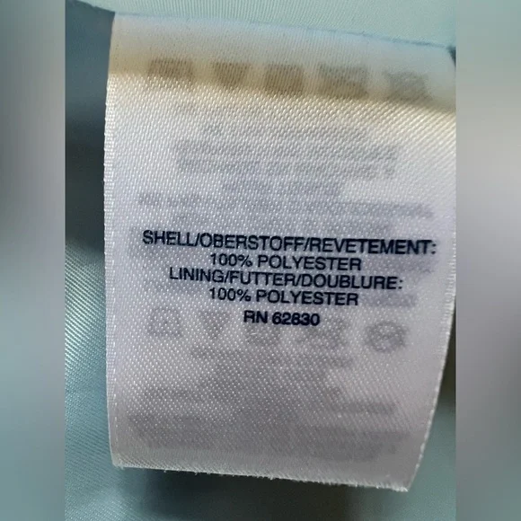 Lands' End Baby Blue Trench Coat with Belt - Picture 9 of 12